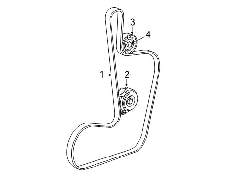 2021 Dodge Charger Belts & Pulleys Diagram 1