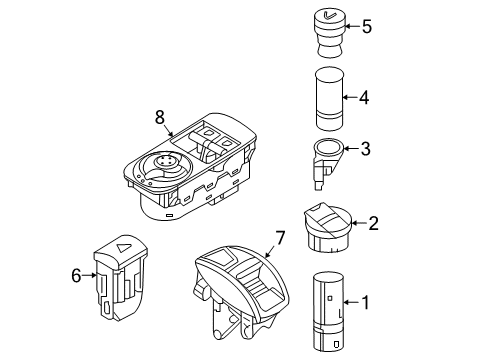 Switch-Power Window Diagram for 6AE77JXWAA