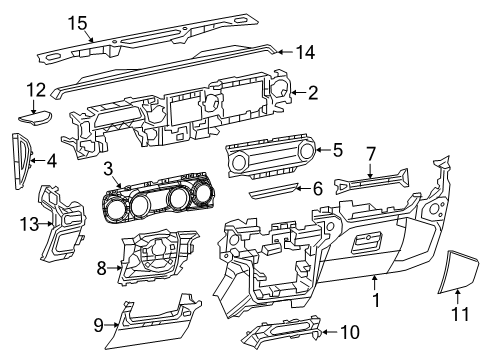 2022 Jeep Wrangler Instrument Panel Diagram