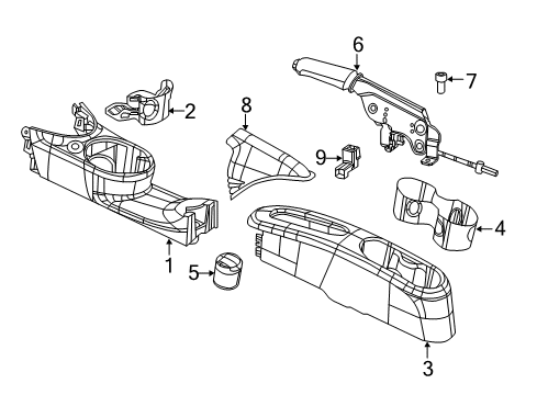 Console-Floor Diagram for 1RY36JD7AE