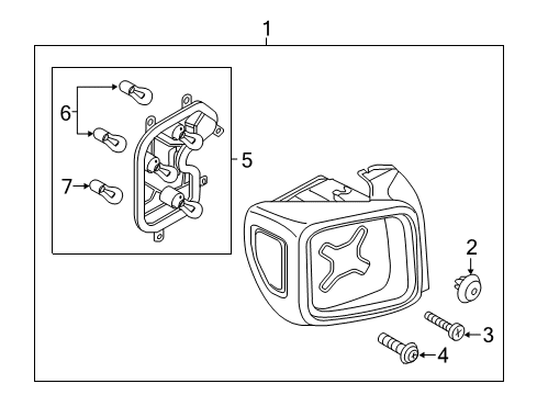 2022 Jeep Renegade Combination Lamps Diagram 2