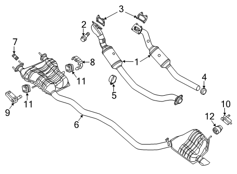 2023 Dodge Durango Exhaust Components Diagram 2
