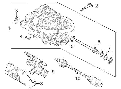 2024 Dodge Hornet AXLE HALF Diagram for 68622458AA