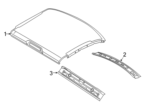 2022 Ram 3500 Roof & Components Diagram 2