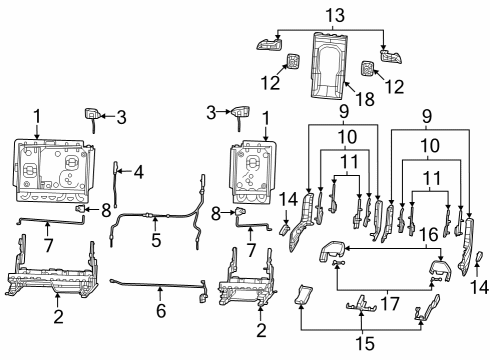2022 Jeep Grand Cherokee L Second Row Seats Diagram 6