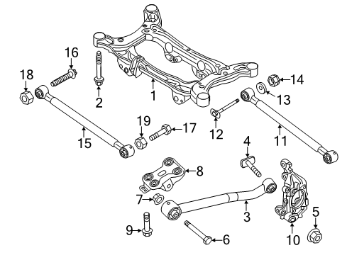 2022 Jeep Renegade Rear Suspension, Stabilizer Bar, Suspension Components Diagram 4