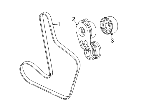 2022 Chrysler Voyager Belts & Pulleys Diagram