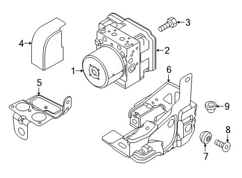 2022 Ram ProMaster City ABS Components Diagram