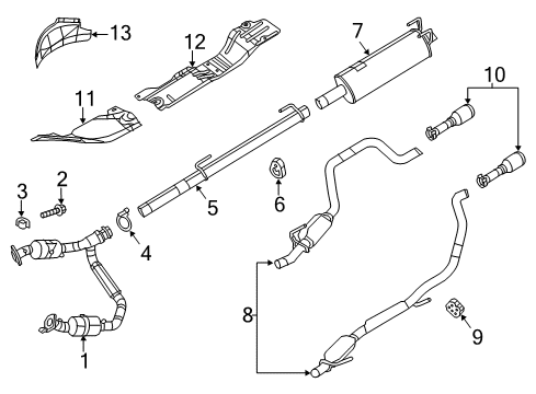 2021 Ram 1500 Classic Exhaust Components Diagram 2