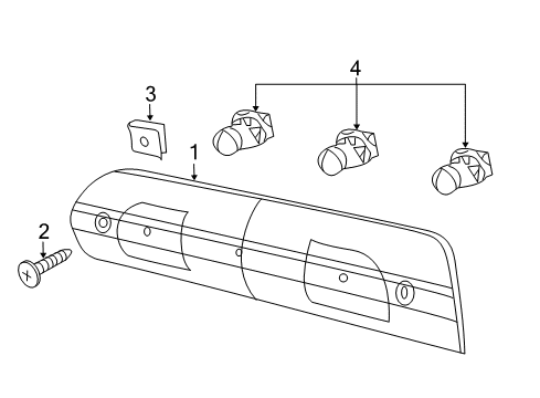 2022 Ram 1500 Classic High Mount Lamps Diagram