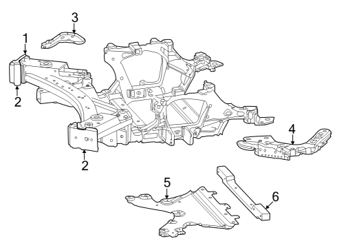 2023 Jeep Grand Cherokee Suspension Mounting - Front Diagram 2