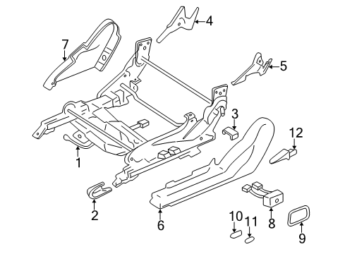Cover-Front Seat Diagram for MR639159