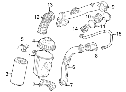 2023 Ram ProMaster 2500 Air Intake Diagram