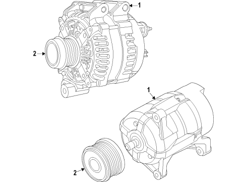 2022 Ram ProMaster 2500 Alternator Diagram 1