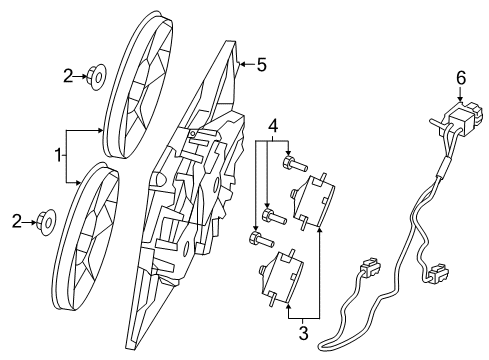 2021 Dodge Charger Cooling System, Radiator, Water Pump, Cooling Fan Diagram 6