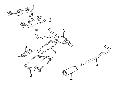 Tail Pipe Diagram for 52103311AB