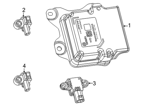 2023 Jeep Grand Cherokee L Air Bag Components Diagram 2