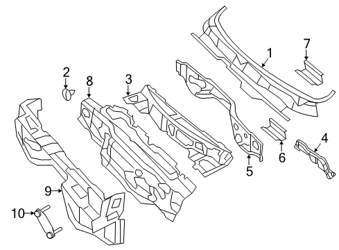 2023 Ram 1500 Classic Cab Cowl Diagram 3