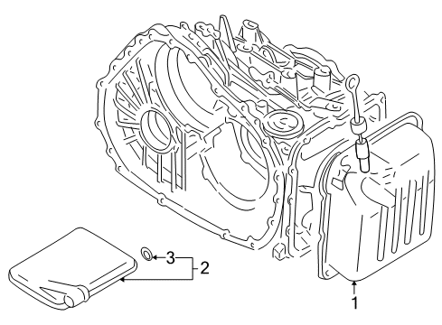Automatic Transmission Case Diagram for MR983290