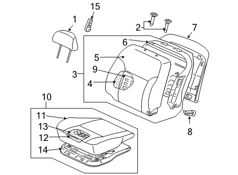 Cover-Front Seat Back Diagram for 6901A378YA