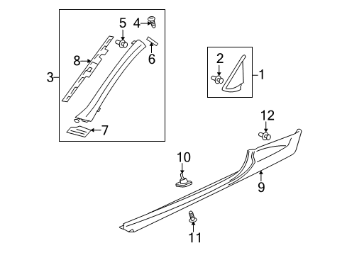 Air Dam-Side Diagram for MN175602XB