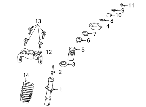 STRUT-Suspension Diagram for 4879422AB