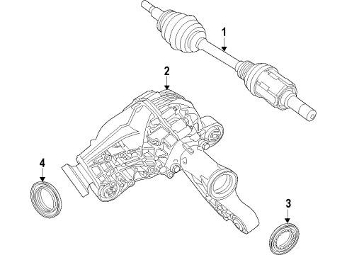 2023 Dodge Durango Front Axle, Differential, Drive Axles, Propeller Shaft Diagram