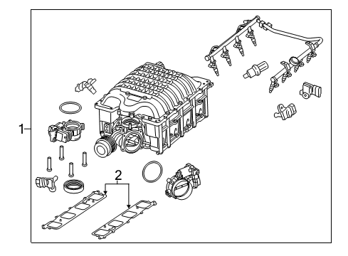 2023 Dodge Challenger Supercharger & Components Diagram