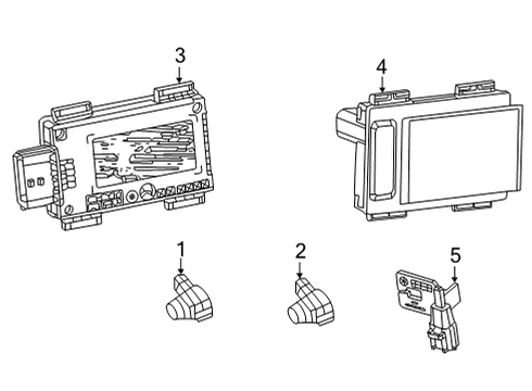 2023 Jeep Grand Wagoneer L Automatic Temperature Controls Diagram 3