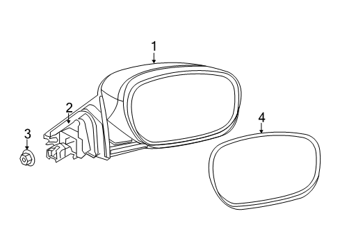 2022 Dodge Charger Mirrors Diagram