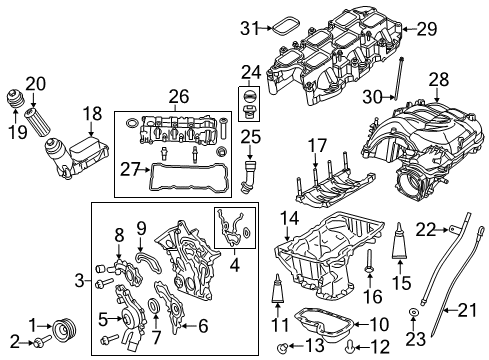 Adapter-Engine Oil Filter Diagram for 68105583AF
