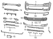 Diagram for Jeep Grand Wagoneer Bumper - 68402264AD