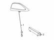 Diagram for 2023 Ram 3500 Antenna - 68483895AA