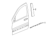 Diagram for Dodge Door Moldings - 57010262AI