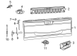 Diagram for 2022 Ram 1500 Tailgate Handle - 7KJ451ECAA