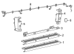 Diagram for Ram ProMaster 2500 Bumper - 7FH97JXWAA