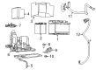 Diagram for Jeep Compass Battery Tray - 68456774AC