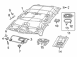 Diagram for 2021 Ram 2500 Sun Visor - 6NN45HL1AD