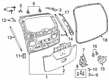 Diagram for 2023 Chrysler Pacifica Tailgate Handle - 5RP08LPSAB