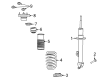 Diagram for 2022 Dodge Challenger Shock Absorber - 68531063AB
