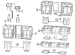 Diagram for 2023 Jeep Grand Cherokee Seat Cushion - 68376074AC