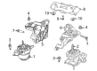 Diagram for Jeep Wrangler Transmission Mount - 68451124AA
