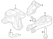 Diagram for Dodge Hornet Engine Mount Bracket - 68477751AA