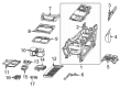 Diagram for Chrysler Center Console Base - 68530315AA
