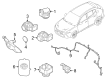 Diagram for 2024 Dodge Hornet Parking Assist Distance Sensor - 7MU02TZZAA