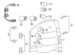 Diagram for Jeep Renegade Headlight Bulb - 68604855AA