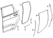 Diagram for 2022 Jeep Wagoneer Door Seal - 68455259AC