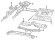 Diagram for Jeep Grand Cherokee Floor Pan - 68578652AB