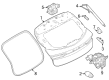 Diagram for Dodge Hornet Trunk Lid Lift Support - 68618753AA