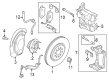 Diagram for Dodge Hornet Brake Caliper Bracket - 68507683AA